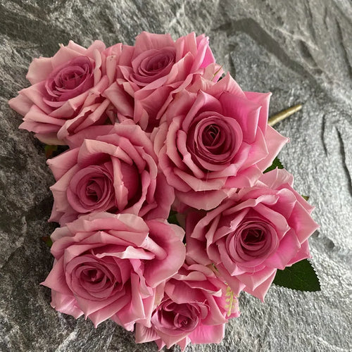 rose artificielle en soie pour décoration et photographie de mariage - vue 11 sur 22