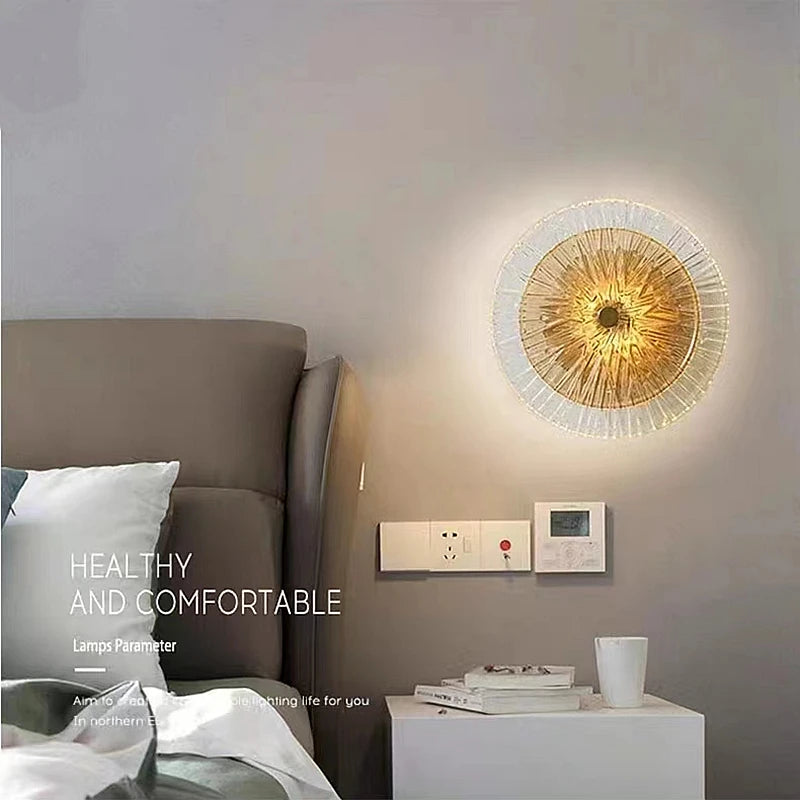 Nordique créatif LED verre applique moderne Simple combinaison applique salon chambre Restaurant luxe décoration applique murale - vue 4 sur 12