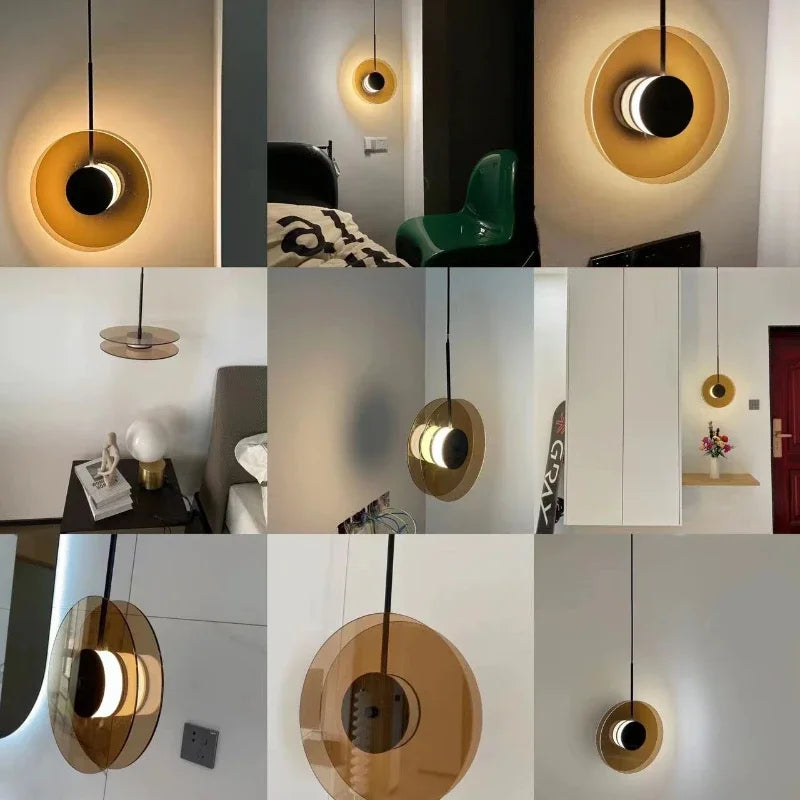 lustre moderne nordic led pour intérieur simple élégant - vue 6 sur 12