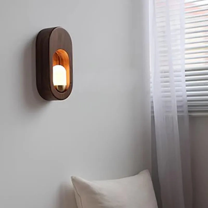 applique led bois bande décorative nordique maison - vue 3 sur 9