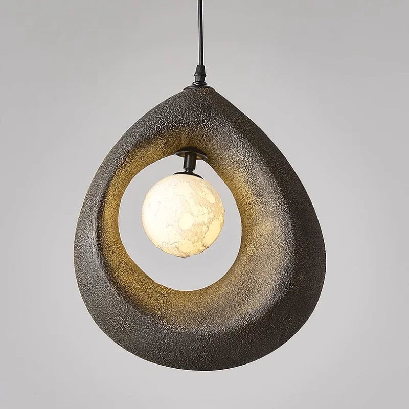 Nordique salle à manger suspension Led lumières Wabi Sabi Led suspension lampe chambre minimalisme suspension lampe décor à la maison éclairage intérieur lampe - vue 3 sur 30