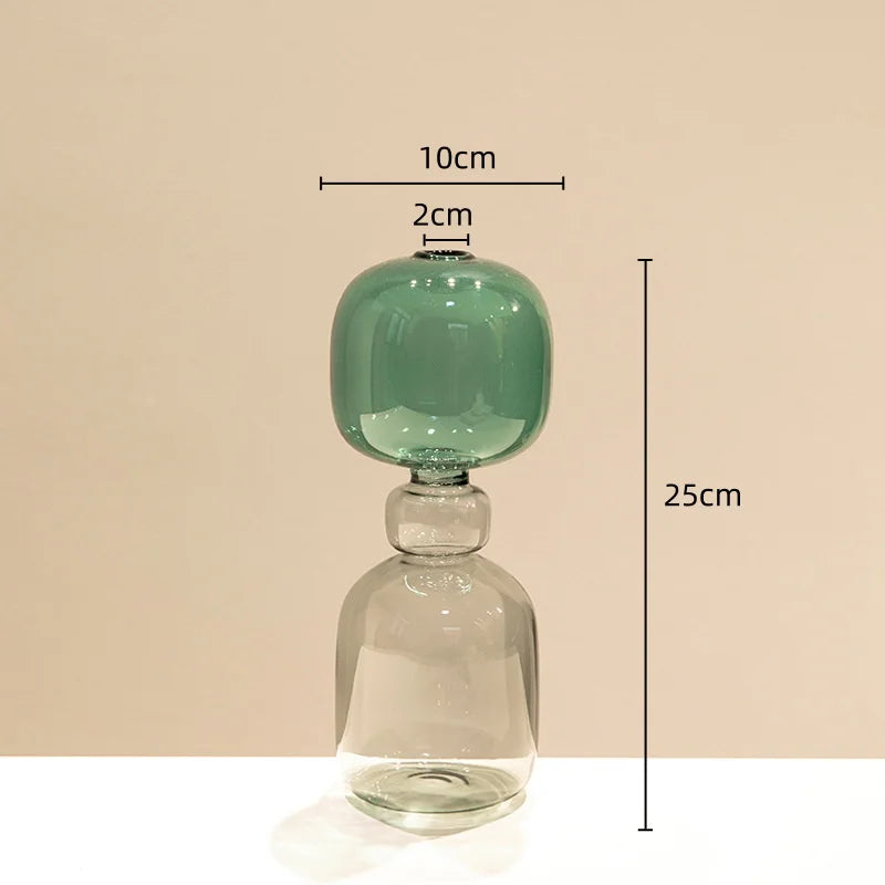 vase en verre teinté pour terrarium et décoration florale - vue 9 sur 18