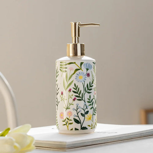 bouteille en céramique pour shampoing et désinfectant portable - vue 3 sur 5