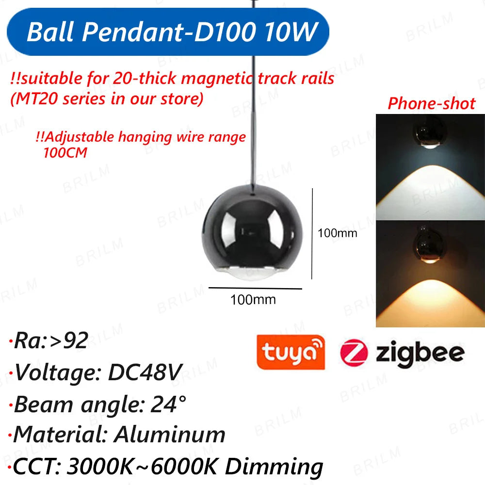suspension zigbee3.0 intelligente avec lumière led moderne et connectivité - vue 20 sur 27