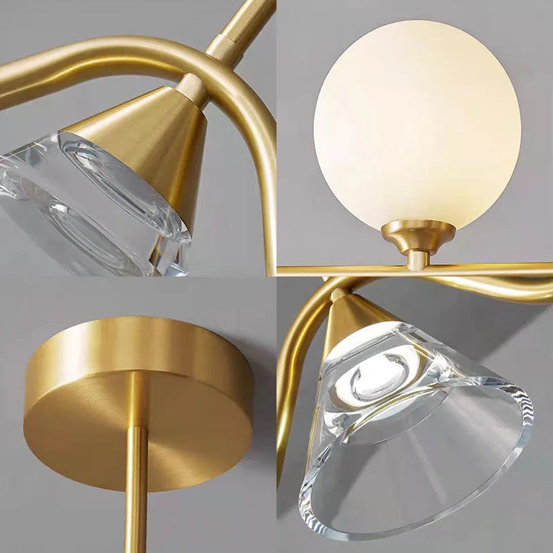 lampe suspendue moderne en verre pour décoration intérieure - vue 5 sur 8