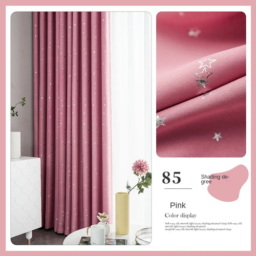 Rideau occultant plissé motif enfant salon chambre balcon - vue 9 sur 12