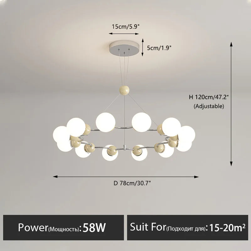 lustre suspendu éclairage décoratif moderne pour la maison - vue 21 sur 21
