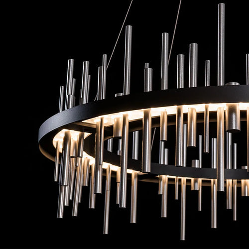 suspension à led en acier inoxydable pour décoration intérieure - vue 5 sur 16