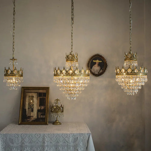 lustre en cristal k9 dimmable pour éclairage moderne - vue 6 sur 16