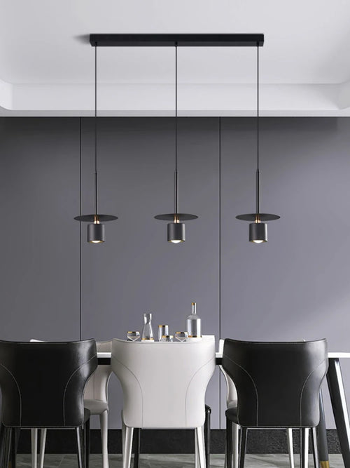 lustre moderne en fer noir pour décoration intérieure élégante - vue 5 sur 7