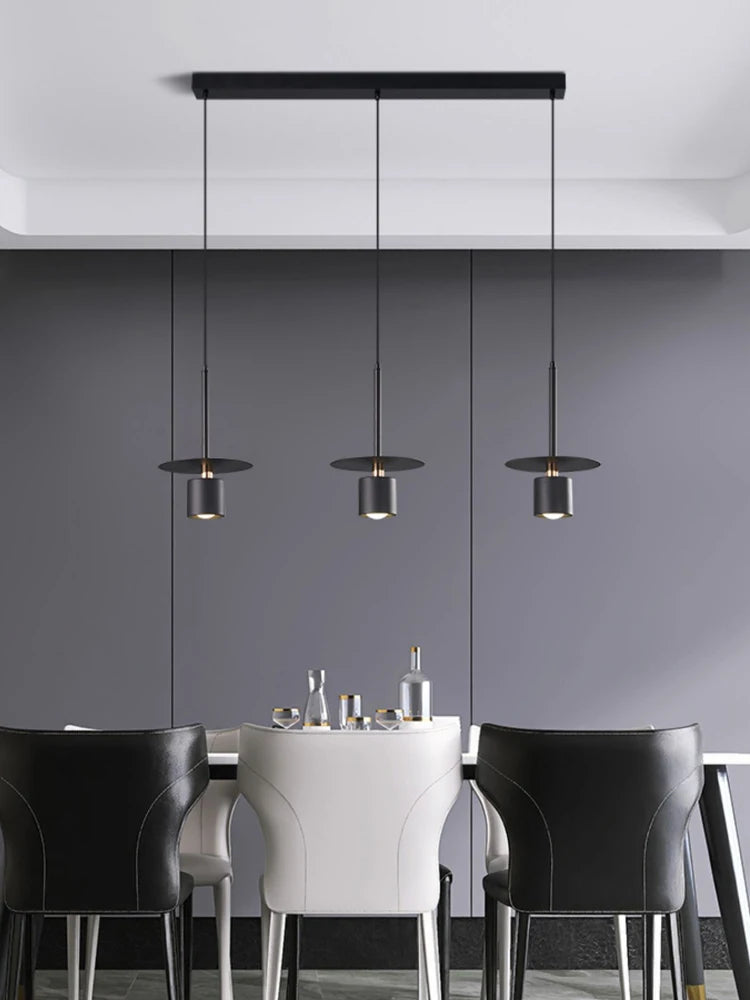 lustre moderne en fer noir pour décoration intérieure élégante - vue 4 sur 7