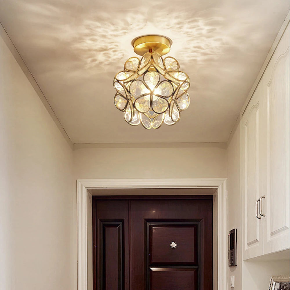 plafonnier moderne en cristal led pour décoration luminaire - vue 4 sur 7