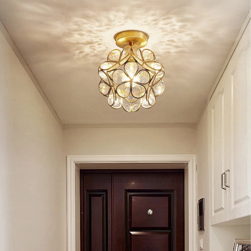 plafonnier moderne en cristal led pour décoration luminaire - vue 5 sur 7