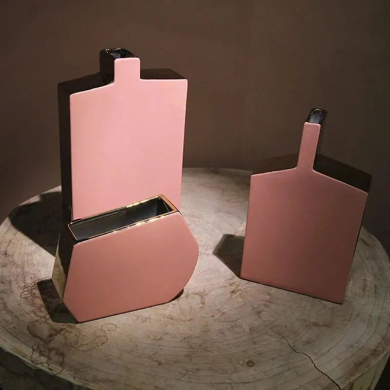 vase en céramique nordique pour fleurs séchées et décoration - vue 4 sur 9