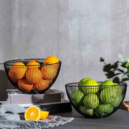 panier de rangement en métal pour outils et aliments - vue 2 sur 8