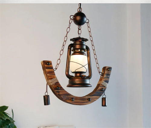 lustre en bambou pour café restaurant et bar éclairage extérieur - vue 5 sur 6
