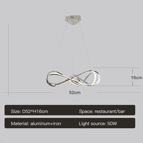 suspension design moderne avec télécommande et courbes élégantes - vue 13 sur 12