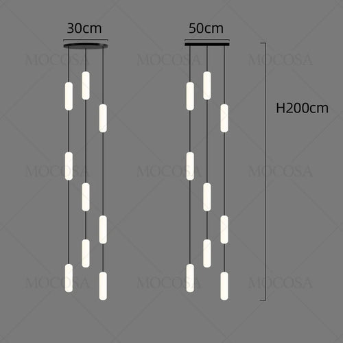 lustre à led moderne pour éclairage suspendu élégant - vue 14 sur 13