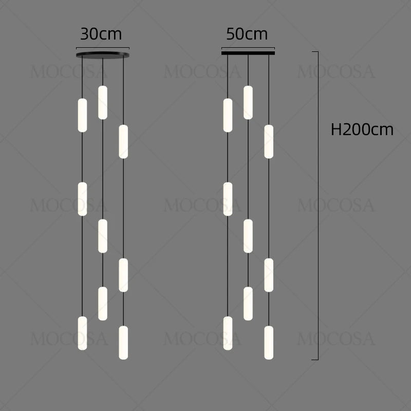 lustre à led moderne pour éclairage suspendu élégant - vue 13 sur 13