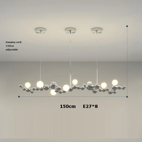 suspension led artistique à intensité variable design moderne - vue 14 sur 16
