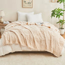 plaid polaire sherpa doux motif plaid jacquard intérieur