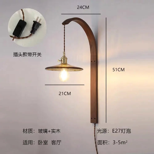 applique murale en bois à led pour décoration intérieure