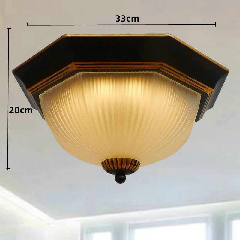 plafonnier led vintage rétro style classique design lumineux - vue 7 sur 8