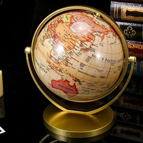 globe terrestre rétro haute définition pour étudiants éducatif rotatif - vue 6 sur 6