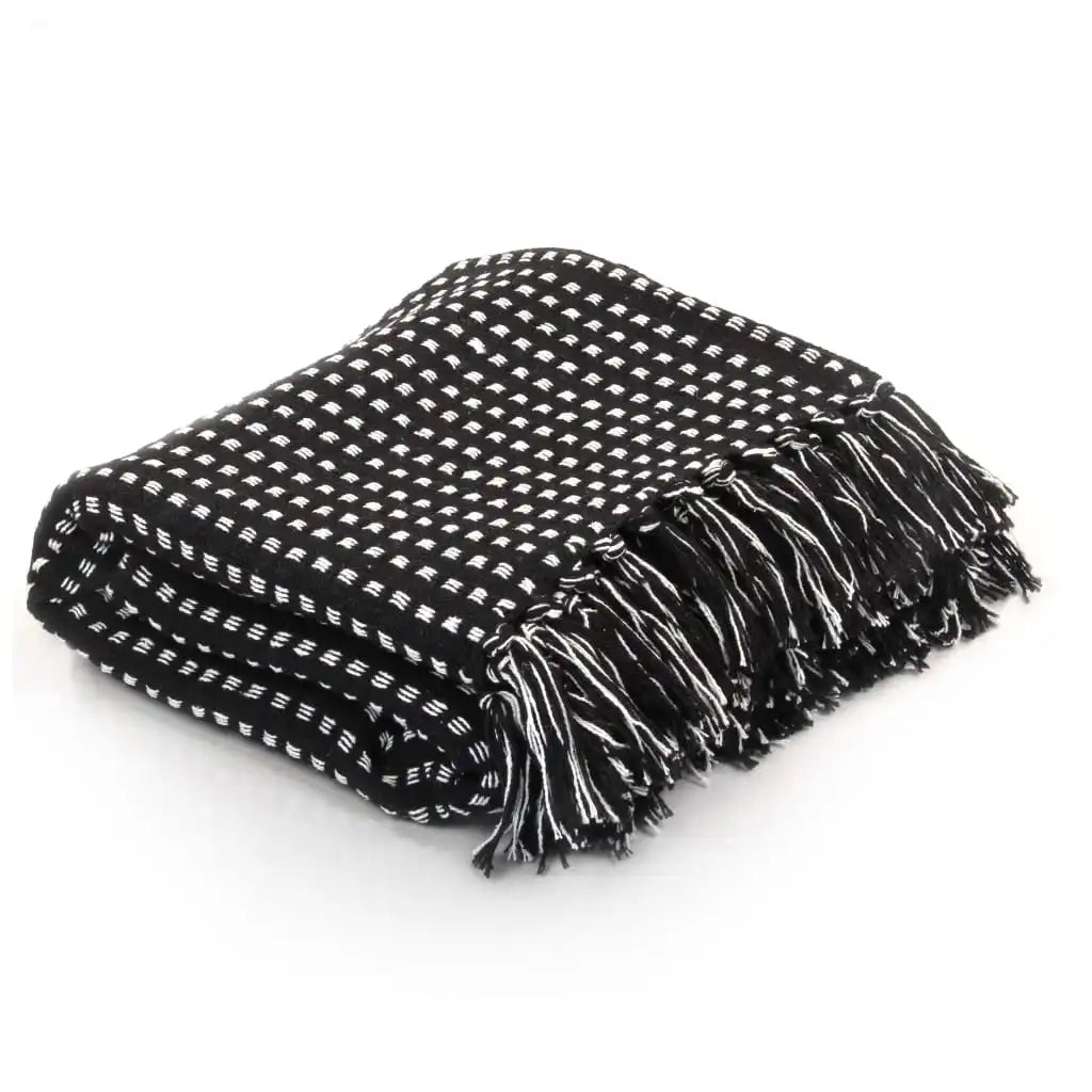 Plaid coton chevrons doux confortable pour salon chambre - vue 14 sur 17