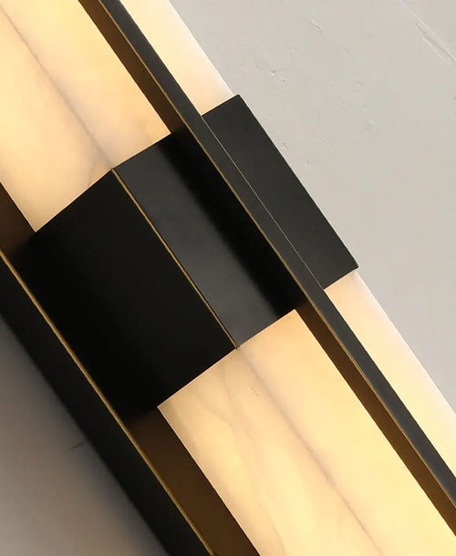 applique murale en marbre cuboïde naturel avec led - vue 5 sur 8