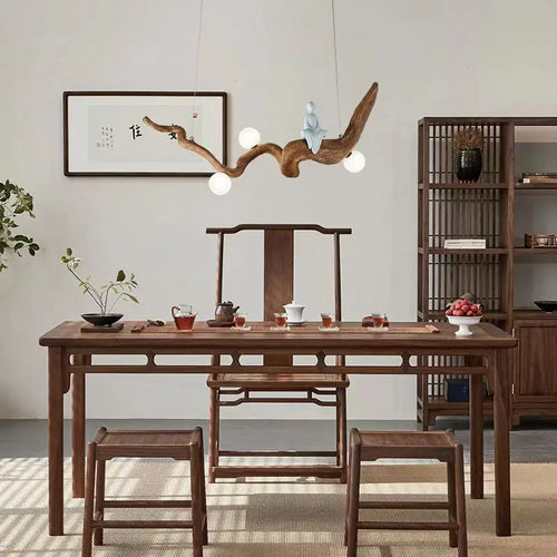 suspension en résine zen style chinois pour décoration intérieure - vue 6 sur 7