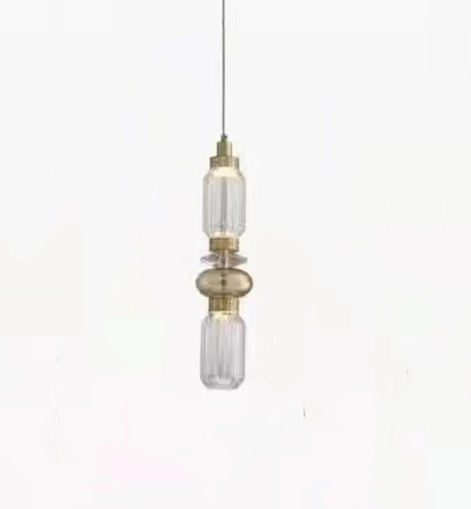 suspension design italienne en verre pour intérieur élégant - vue 10 sur 12