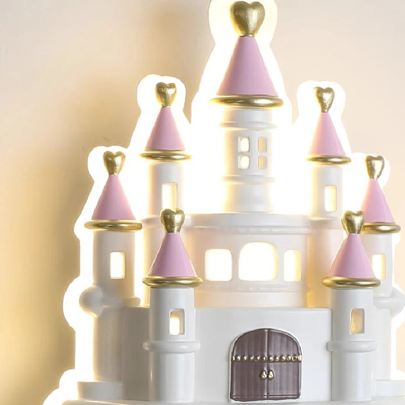 applique murale château romantique pour chambre d enfant moderne - vue 6 sur 8