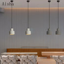 suspension industrielle en ciment pour décoration intérieure créative