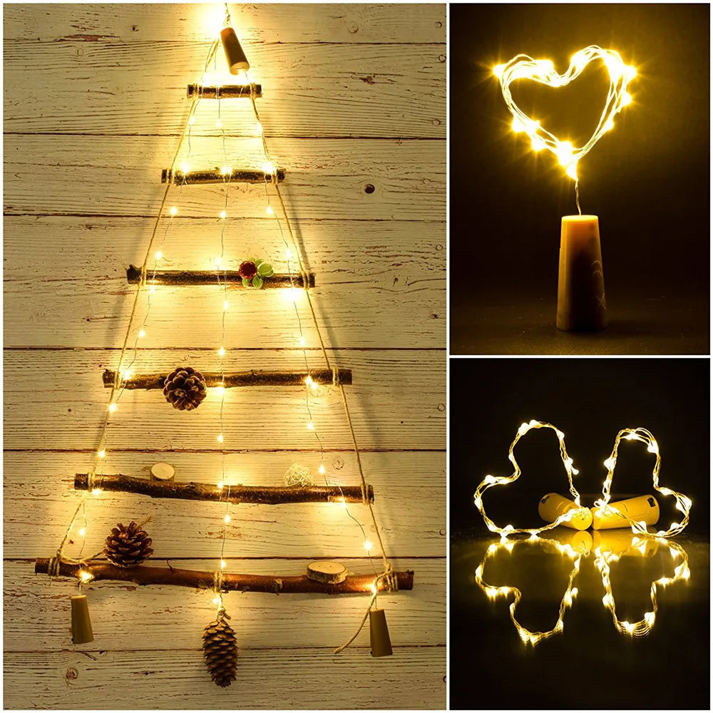 lot de 10 guirlandes lumineuses led pour décorations festives - vue 8 sur 8