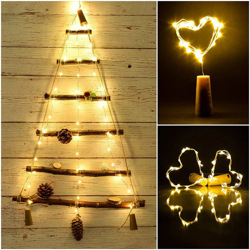 lot de 10 guirlandes lumineuses led pour décorations festives - vue 8 sur 8