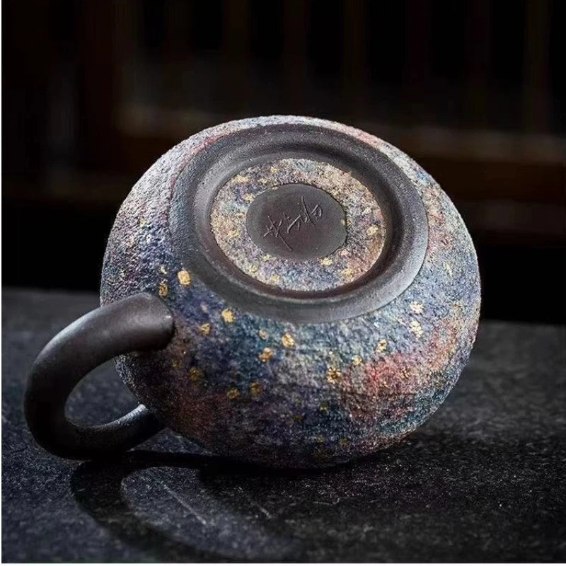 Théière xishi artisanale céramique style rétro chinois coffret - vue 6 sur 7