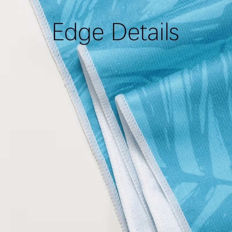 Serviette de plage motif étoiles séchage rapide absorbante - vue 6 sur 7