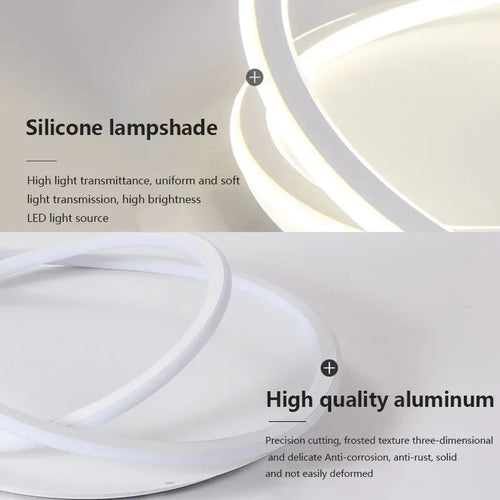 Plafonnier design moderne à leds pour intérieur de maison - vue 6 sur 8