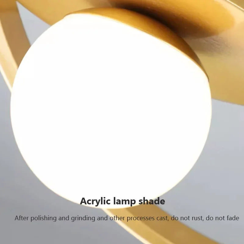 lustre moderne à leds pour plafond décor intérieur - vue 4 sur 10