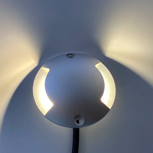 DC12V 1W Ultra-mince Led extérieur étanche jardin terrasse pelouse lampe IP67 étape escalier pont sol Spot monté en Surface projecteur - vue 4 sur 6