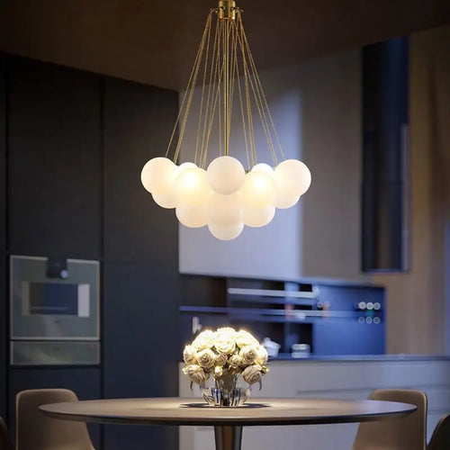 suspension moderne en verre pour décoration intérieure élégante - vue 3 sur 10