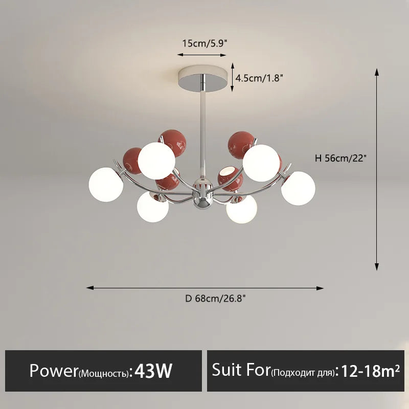 lustre créatif moderne pour décoration de chambre enfant - vue 10 sur 12