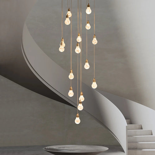 lustre moderne en cristal pour décoration intérieure élégante - vue 3 sur 14