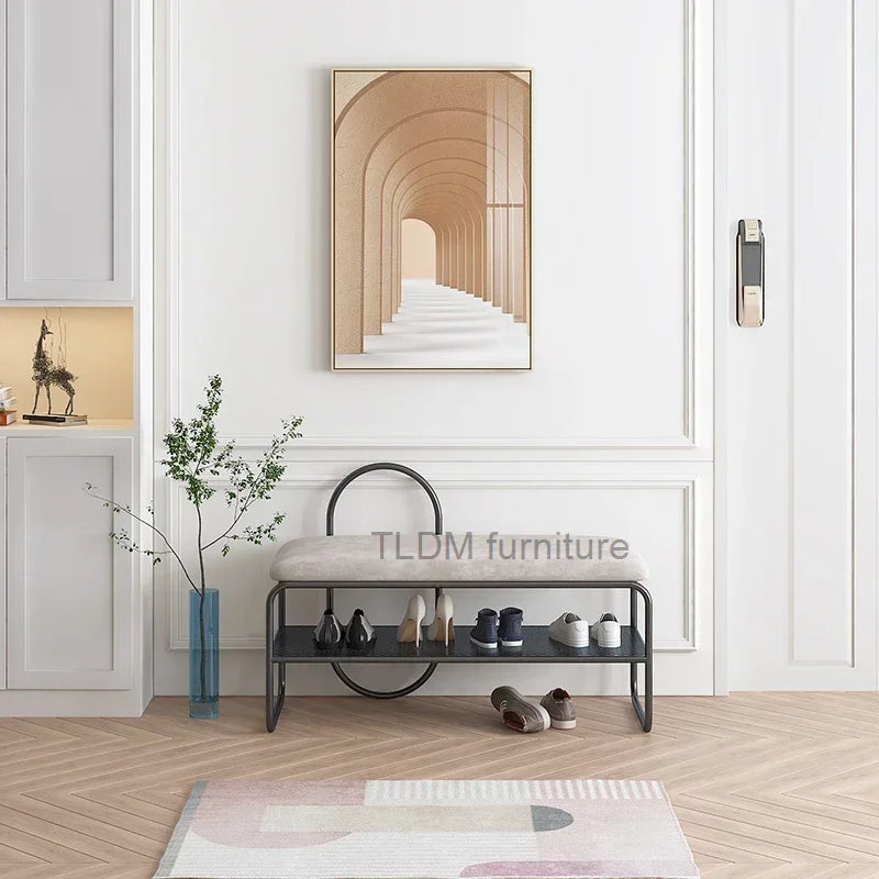 banc de rangement minimaliste pour chaussures et rangement - vue 5 sur 10