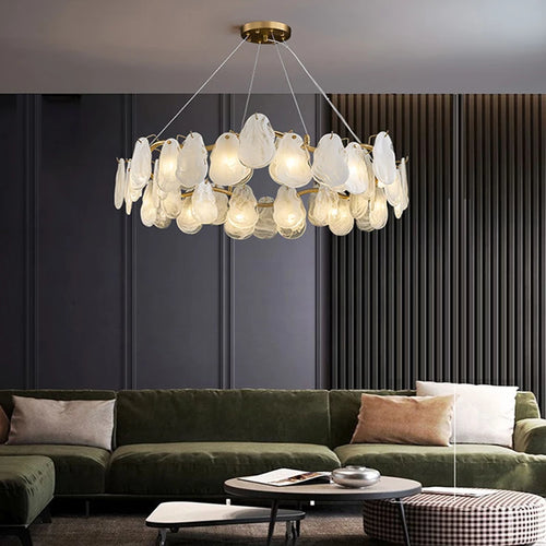 lustre suspendu en verre nuage design créatif postmoderne unique - vue 5 sur 18