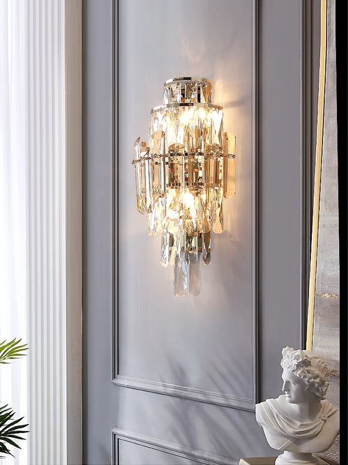 applique murale en cristal pour éclairage intérieur et extérieur - vue 4 sur 8