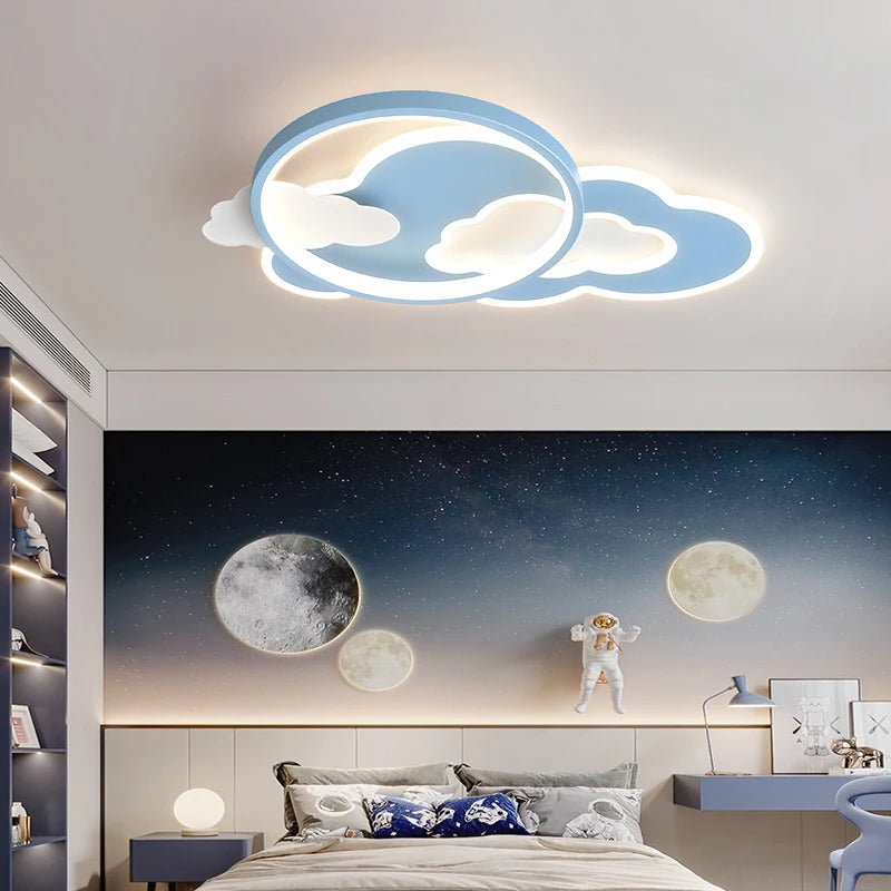 plafonnier led nuage moderne pour chambre d enfants décorative - vue 3 sur 9
