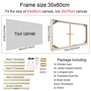 cadre mural en bois pour toiles et peintures décoratives