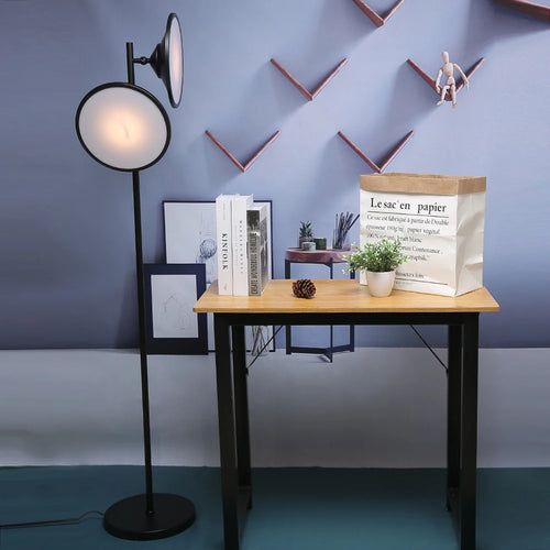 lampadaire led moderne design nordique double lumière décorative - vue 2 sur 7